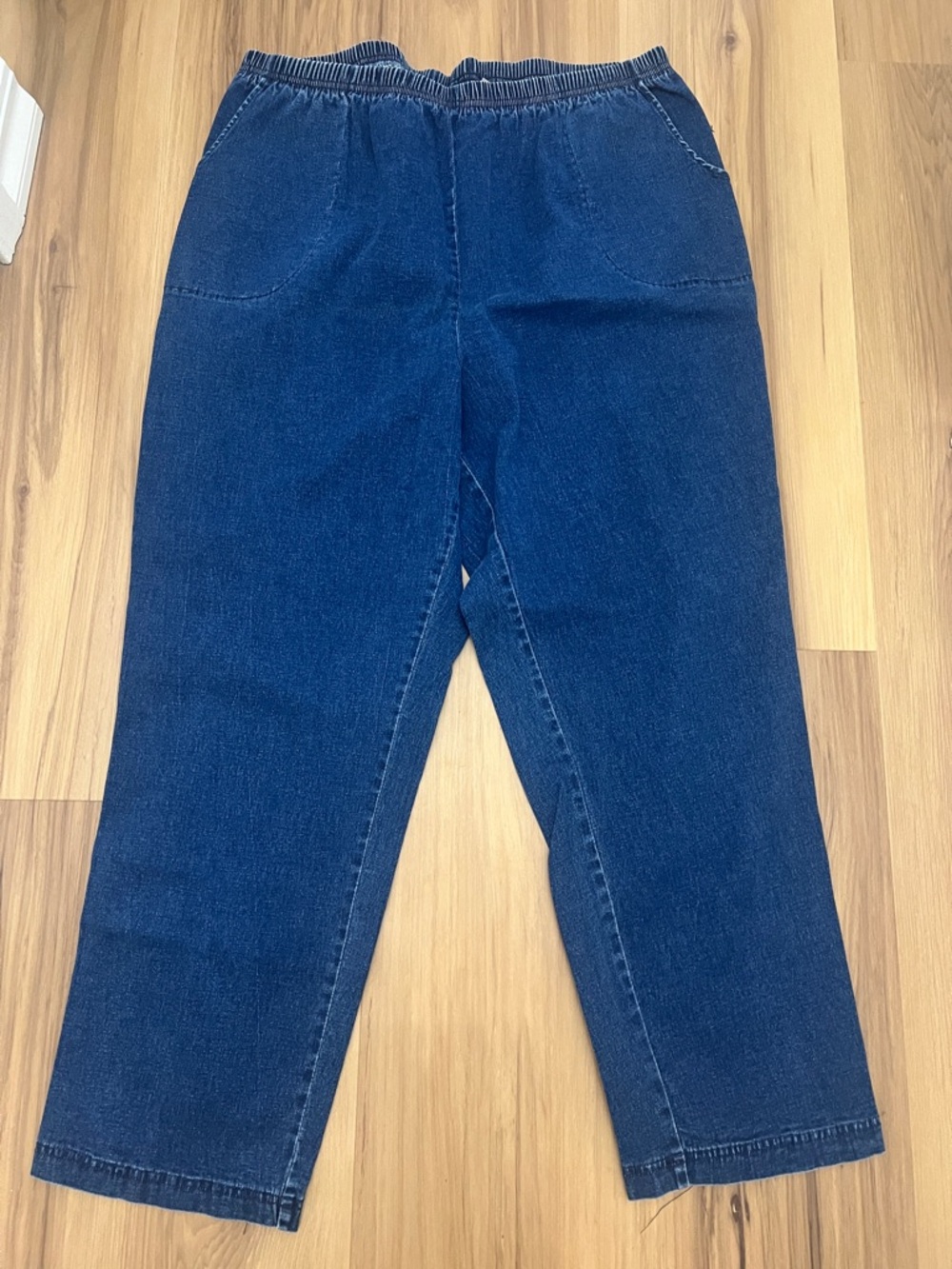 croft & barrow Navy Blue Straight-Leg Pull-On Jeans